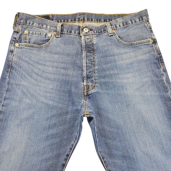 Vintage Levi's 501 Denim Jeans Mens 36x30 Blue Button Fly Single‎ Stitch - Picture 10 of 16